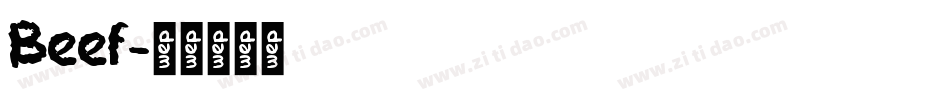 Beef字体转换