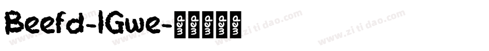 Beefd-lGwe字体转换