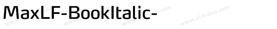 MaxLF-BookItalic字体转换
