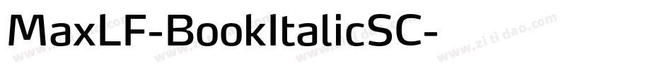MaxLF-BookItalicSC字体转换