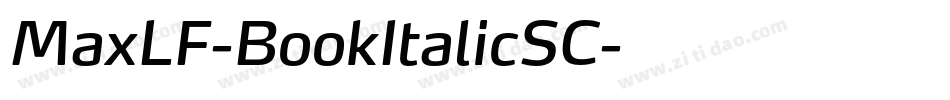 MaxLF-BookItalicSC字体转换