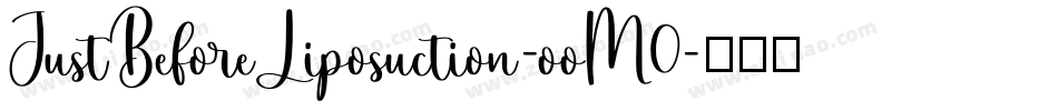 JustBeforeLiposuction-ooM0字体转换