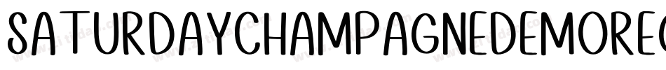 SaturdayChampagneDemoRegular-8KdD字体转换