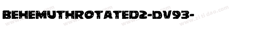 BehemuthRotated2-Dv93字体转换