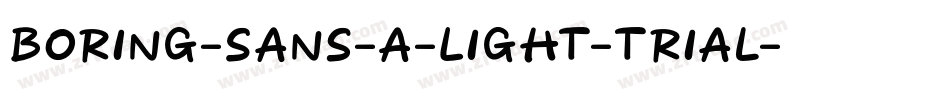 Boring-Sans-A-Light-trial字体转换