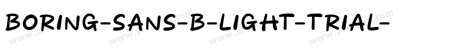Boring-Sans-B-Light-trial字体转换