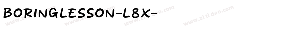 BoringLesson-l8X字体转换