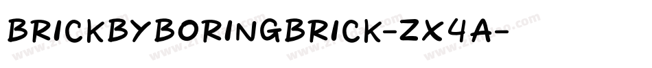 BrickByBoringBrick-zx4a字体转换
