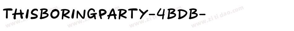 ThisBoringParty-4BDB字体转换
