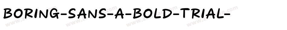 Boring-Sans-A-Bold-trial字体转换