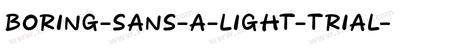 Boring-Sans-A-Light-trial字体转换