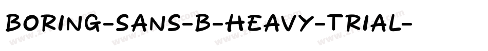Boring-Sans-B-Heavy-trial字体转换