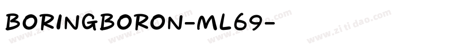 BoringBoron-mL69字体转换