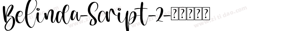 Belinda-Script-2字体转换