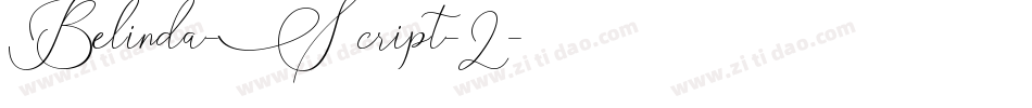 Belinda-Script-2字体转换
