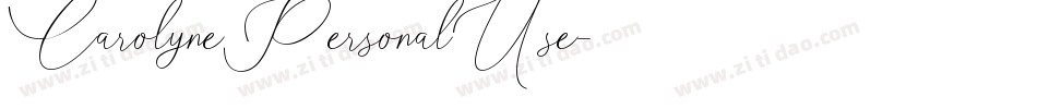CarolynePersonalUse字体转换