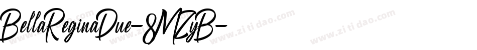 BellaReginaDue-8MZyB字体转换