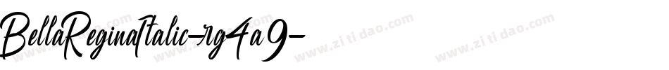 BellaReginaItalic-rg4a9字体转换