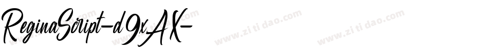 ReginaScript-d9xAX字体转换