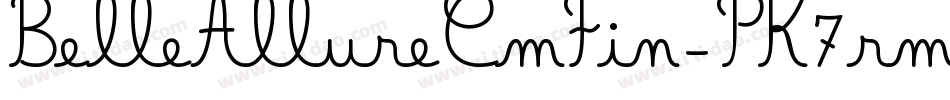 BelleAllureCmFin-PK7rm字体转换 BelleAllureCmFin-PK7rm字体转换