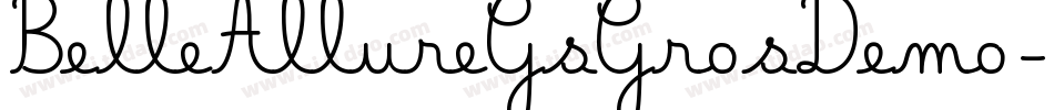 BelleAllureGsGrosDemo-654A字体转换