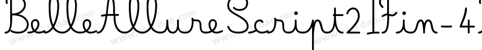 BelleAllureScript2IFin-4B3Rp字体转换