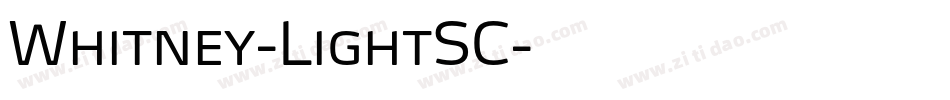 Whitney-LightSC字体转换