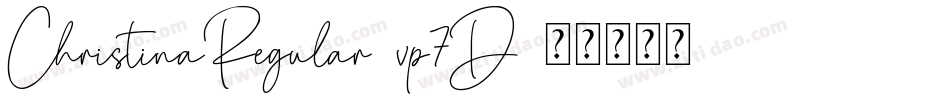 ChristinaRegular-vp7D字体转换