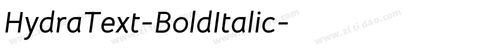 HydraText-BoldItalic字体转换