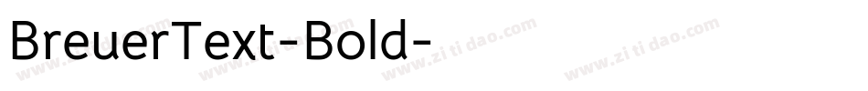 BreuerText-Bold字体转换