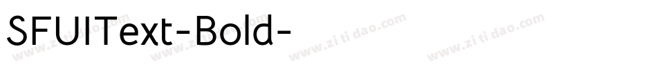 SFUIText-Bold字体转换