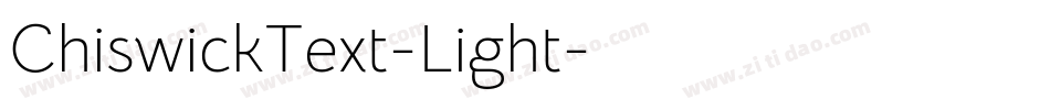 ChiswickText-Light字体转换