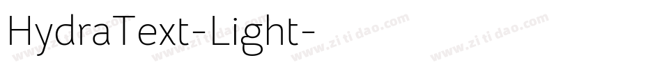 HydraText-Light字体转换