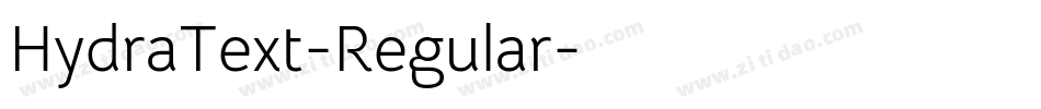 HydraText-Regular字体转换