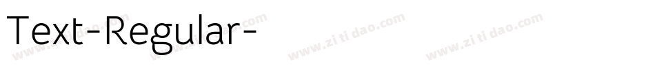Text-Regular字体转换