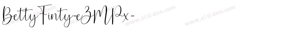 BettyFinty-eZMPx字体转换