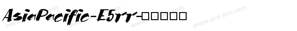 AsiaPacific-E5rr字体转换