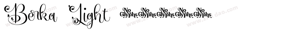 Berka-Light字体转换
