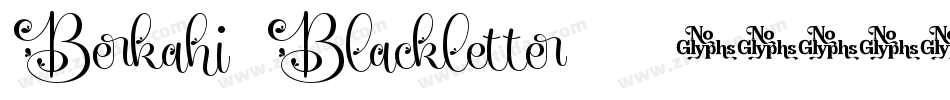 Berkahi-Blackletter-3字体转换