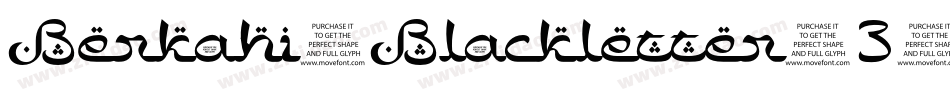 Berkahi-Blackletter-3字体转换