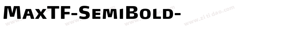 MaxTF-SemiBold字体转换