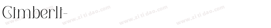 Cimberli字体转换