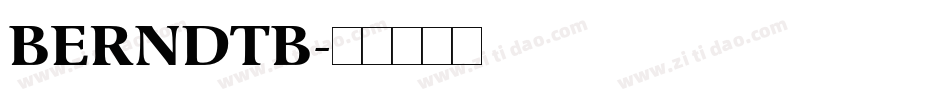 BERNDTB字体转换