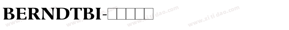 BERNDTBI字体转换