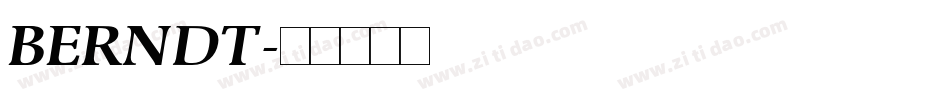 BERNDT字体转换