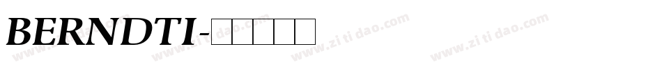 BERNDTI字体转换