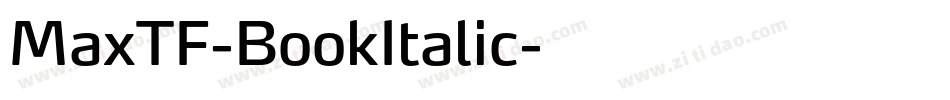 MaxTF-BookItalic字体转换