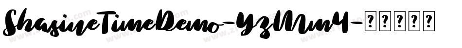 ShasineTimeDemo-YzMm4字体转换