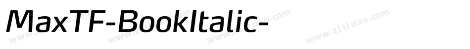 MaxTF-BookItalic字体转换