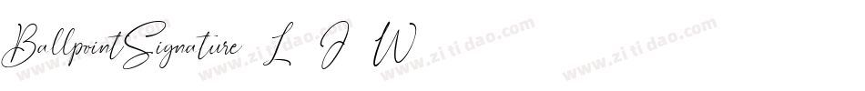 BallpointSignature-L3J9W字体转换